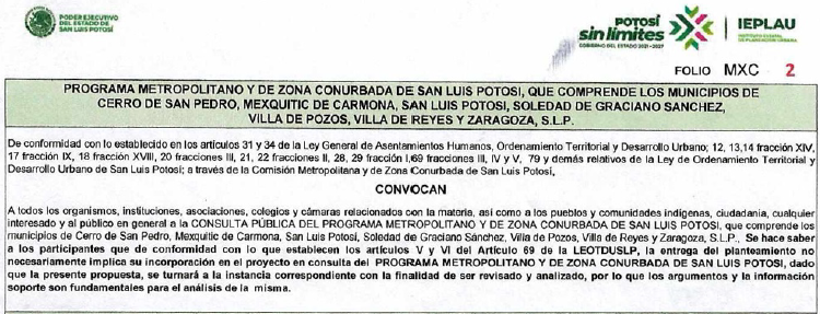 OBSERVACIONES Y PROPUESTAS A CONSULTA PUBLICA PROGRAMA