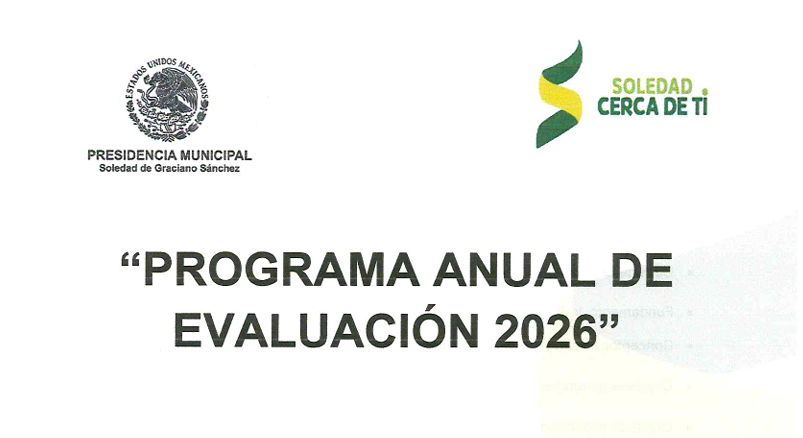 PROGRAMA ANUAL DE EVALUACION 2026