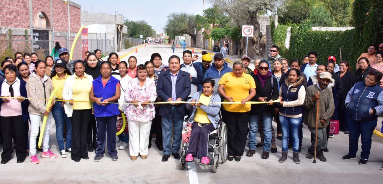 Alcalde de Soledad entregó pavimentación en la Colonia La Lomita