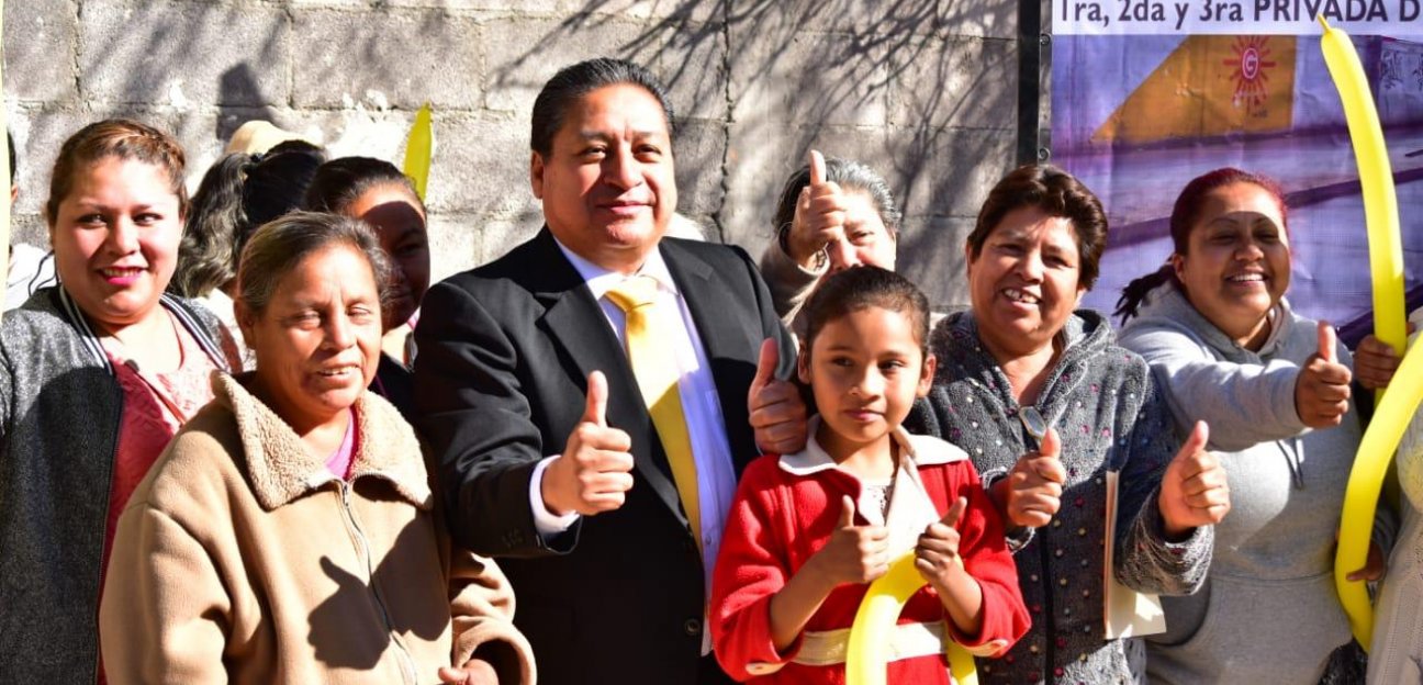 Alcalde de Soledad  inicia pavimentación en la Comunidad El Zapote