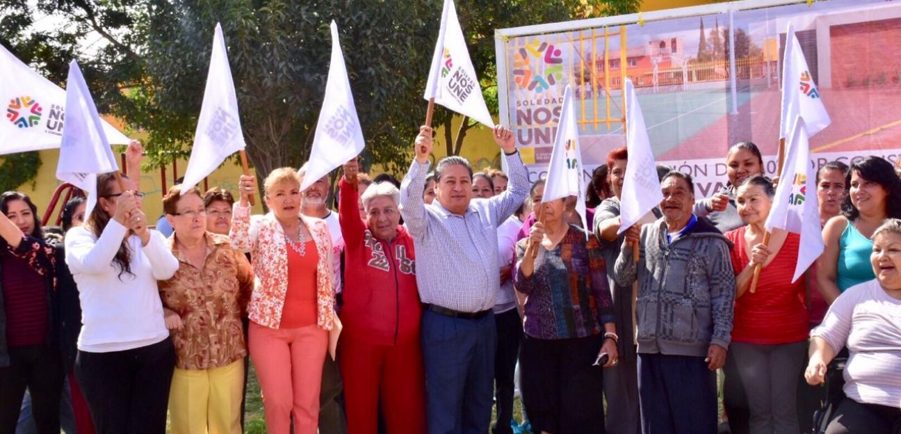 El alcalde de Soledad inició la construcción del área recreativa en la Colonia El Laurel