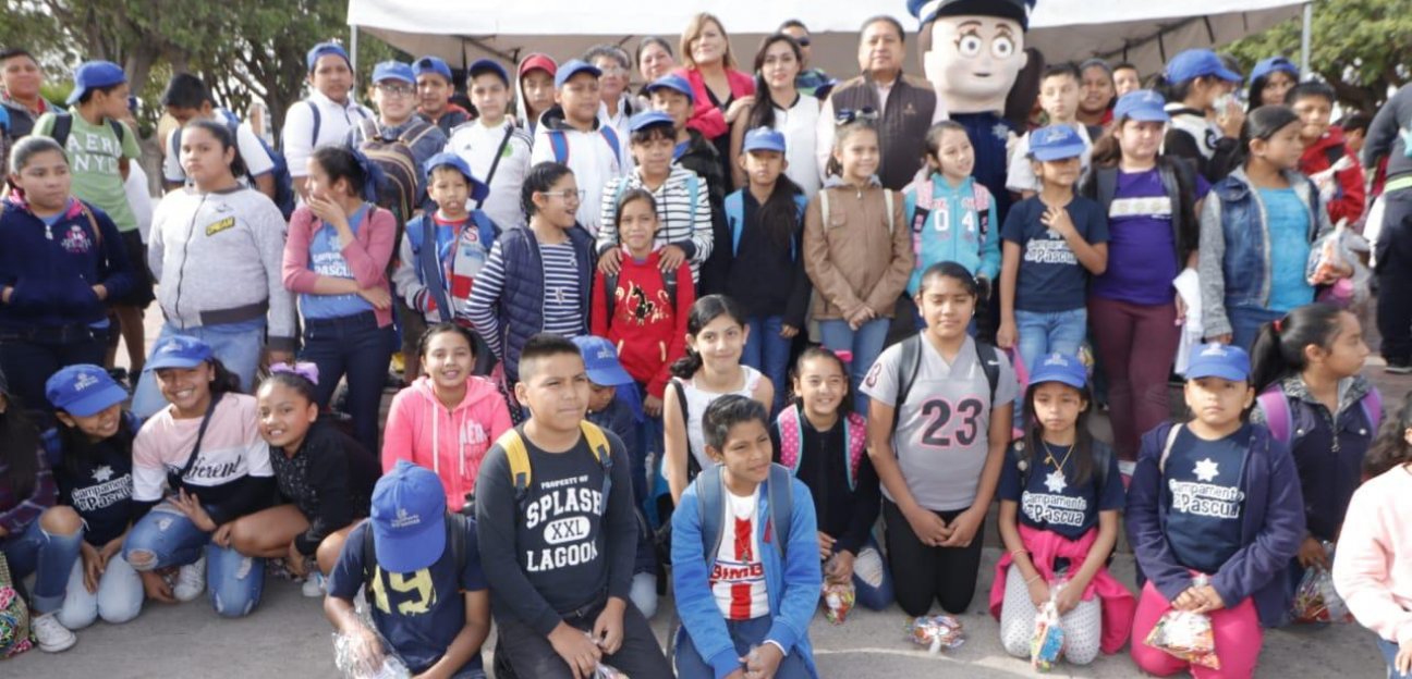 La dirección de turismo realiza un recorrido con 250 niños de la capital del estado, por sitios  históricos de Soledad