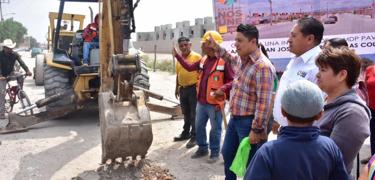 Ayuntamiento de Soledad arranca con importante obra metropolitana de pavimentación en Camino a San José del Barro 