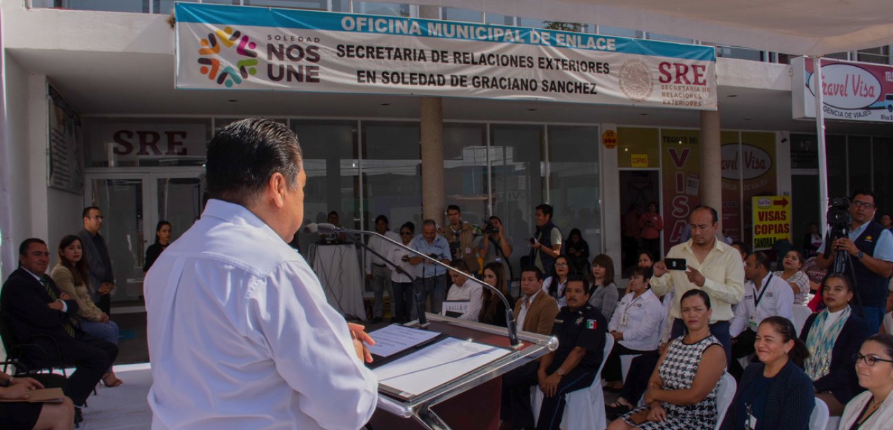 Soledad de Graciano Sánchez tiene nueva oficina de Relaciones Exteriores