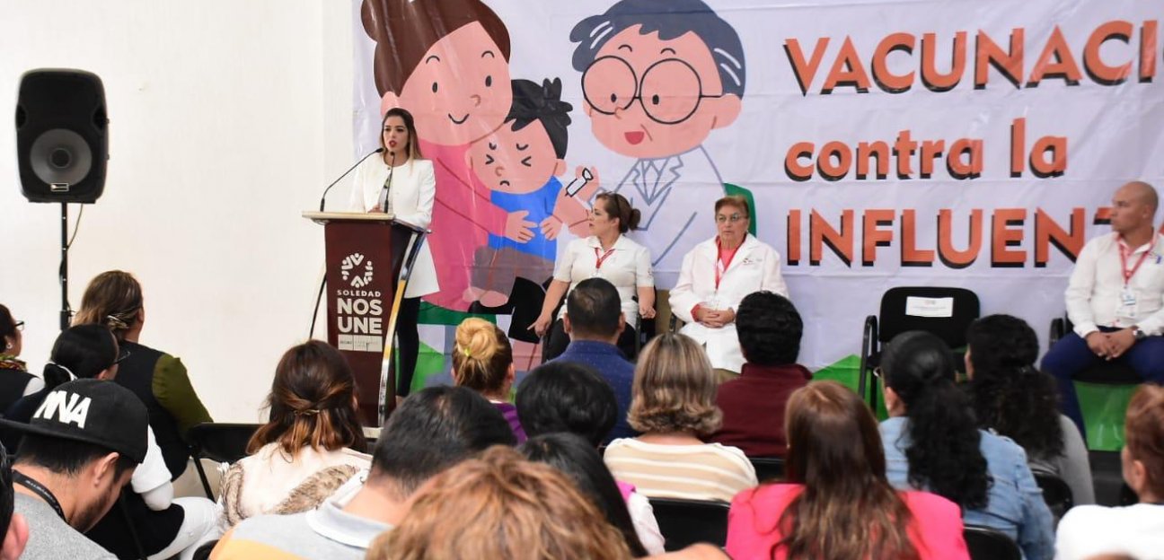 Ayuntamiento de Soledad impulsa cruzada de la salud para combatir la influenza