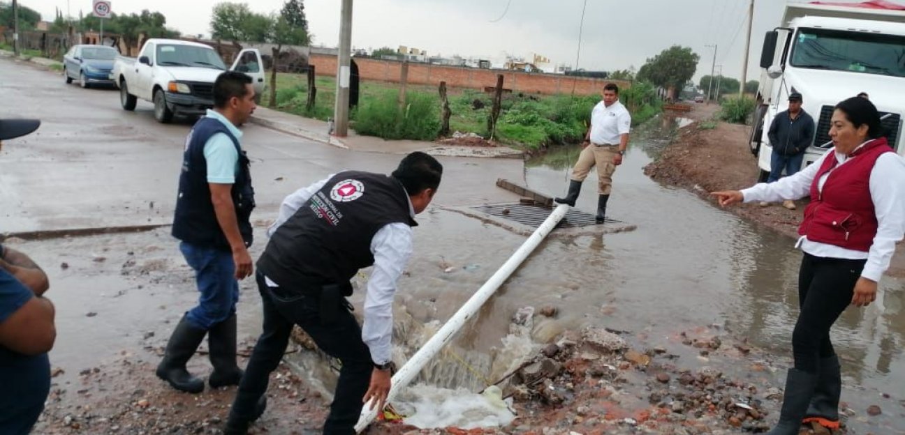 Mantiene PC monitoreo en colonias vulnerables ante lluvias 