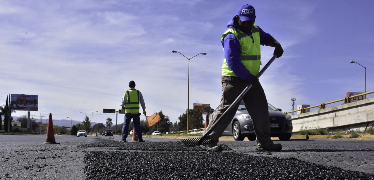 Repuntaron las obras de bacheo en Soledad