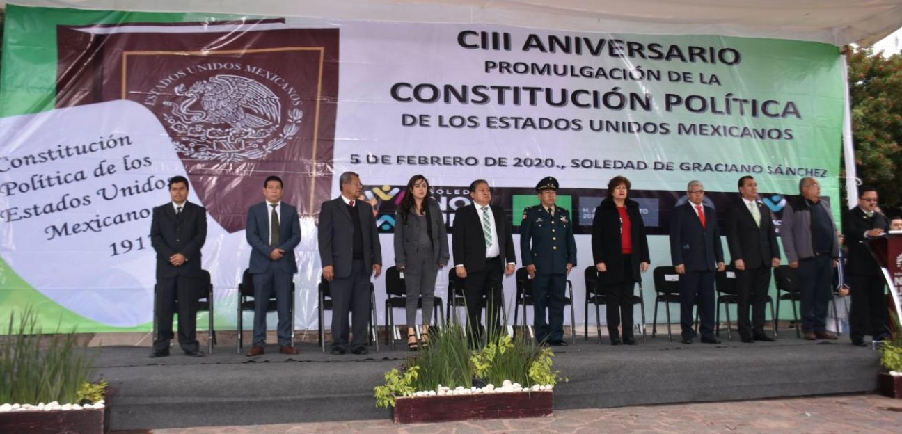 Encabeza el alcalde GHV ceremonia del 103 Aniversario de la Promulgación de la Constitución Política de México