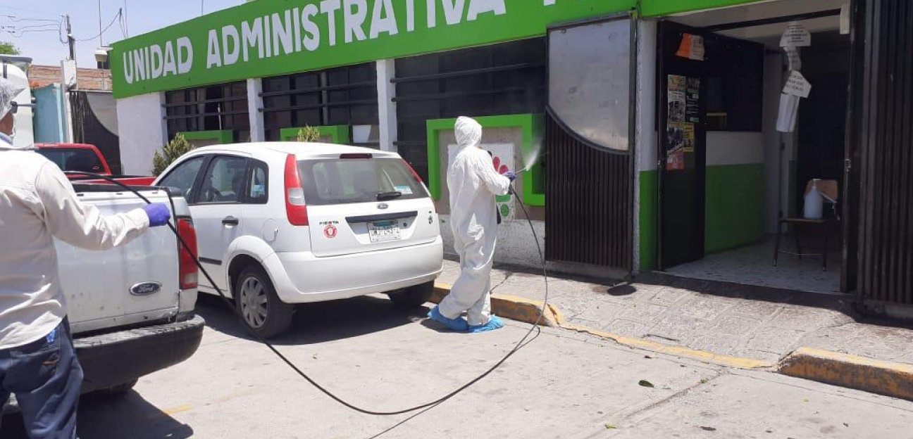 Ayuntamiento de Soledad impulsa tareas permanentes de sanitización y desinfección de espacios públicos