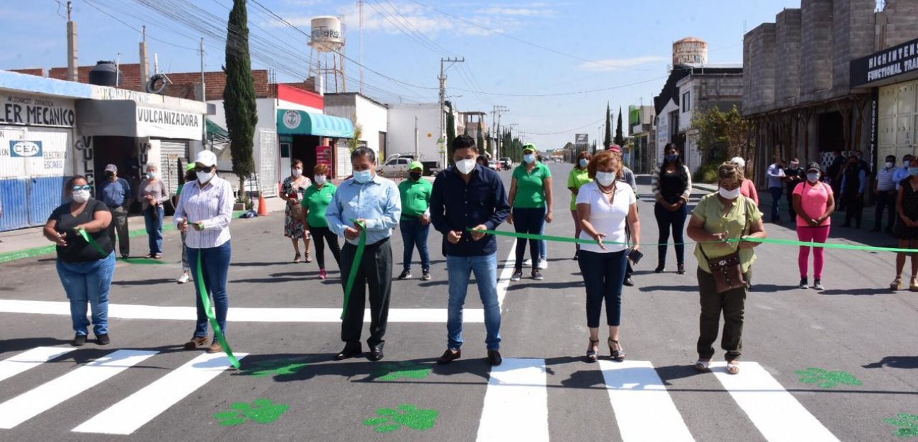 Se entrega la pavimentación de la calle Ignacio Zaragoza en tiempo récord