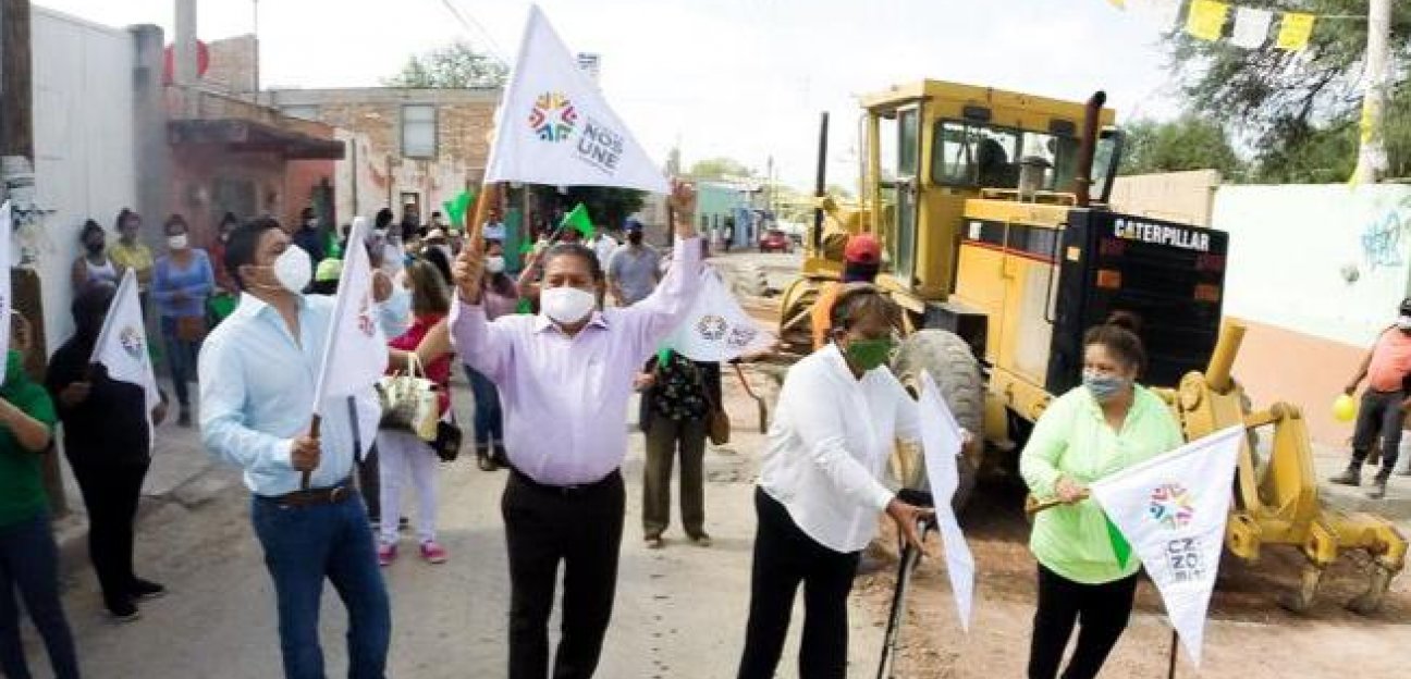 Ayuntamiento de Soledad arranca pavimentación de la Avenida México en Rancho Nuevo 