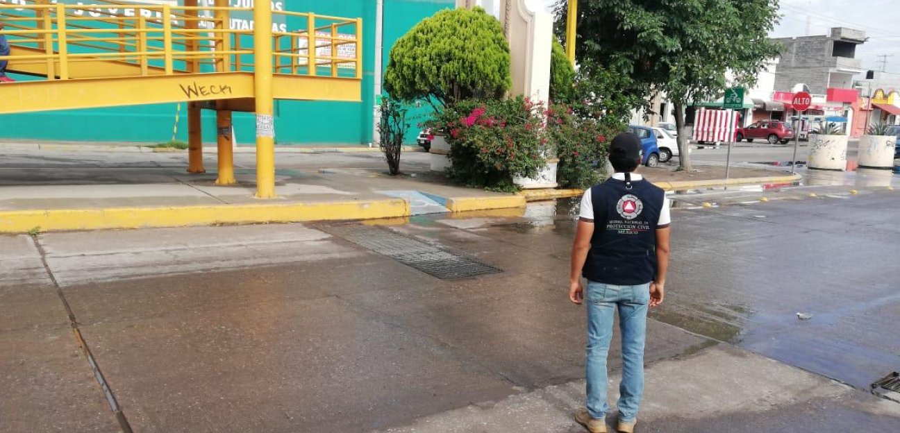 Protección Civil de Soledad actúa de forma preventiva ante la contingencia suscitada por las lluvias