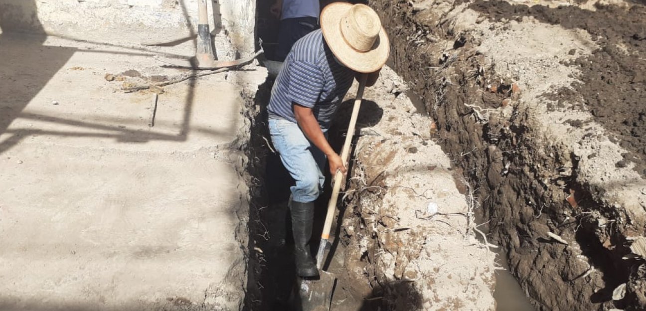 Se interviene en la reposición de drenaje de Praderas del Maurel