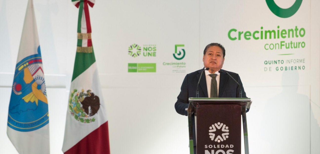 En Soledad estamos de pie y trabajando por la gente: el alcalde de Soledad, Gilberto Hernández Villafuerte, rindió su V Informe de Gobierno