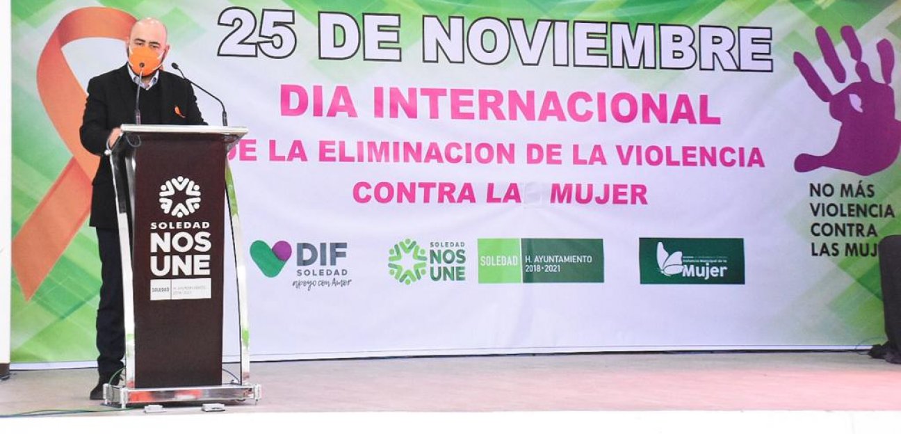 Ayuntamiento de Soledad conmemoró el Día Internacional de la Eliminación de la Violencia contra la Mujer