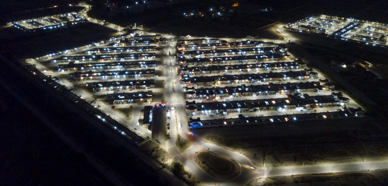 Valle de la Palma es iluminada con modernas lámparas tipo Led