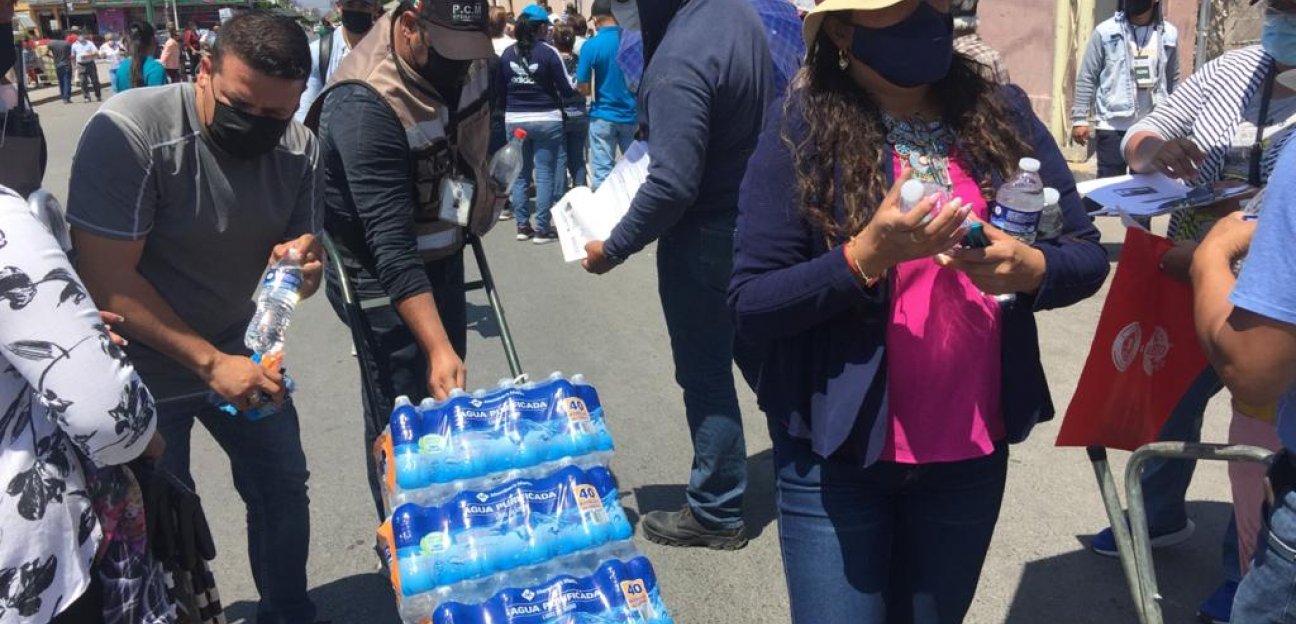 Protección civil de Soledad brinda apoyo en la Jornada de Vacunación Covid-19