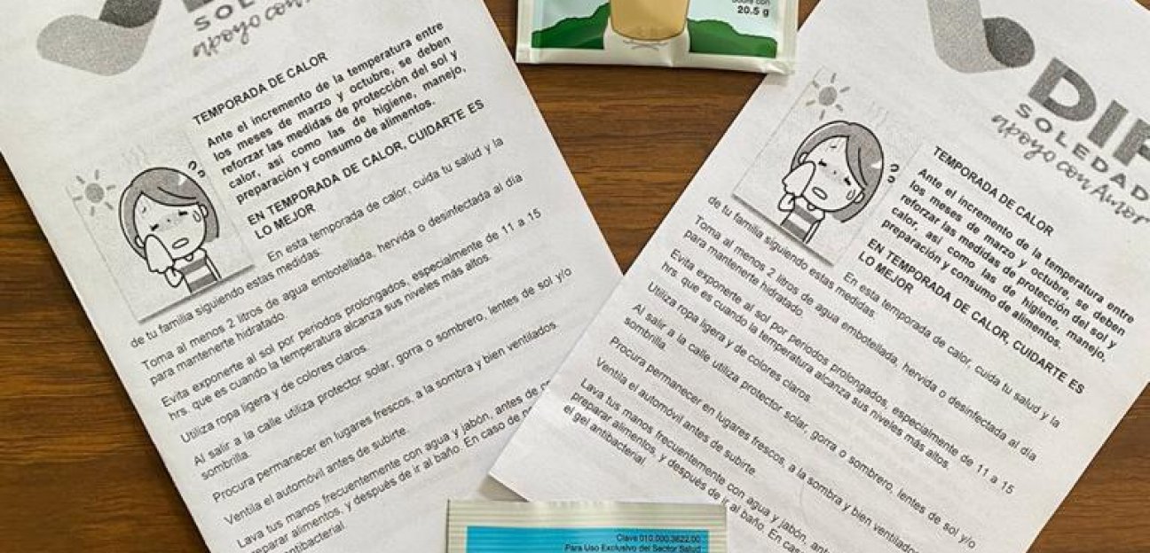 DIF de Soledad difunde medidas de protección ante ola de calor