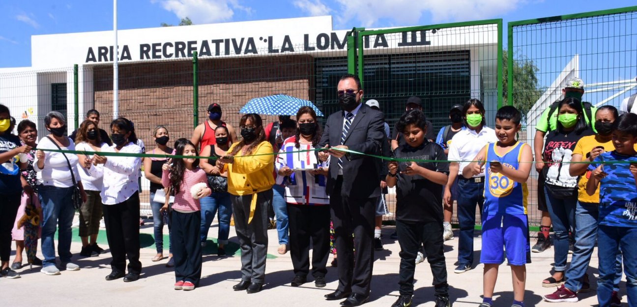 Ayuntamiento de Soledad inaugura área recreativa en La Lomita Segunda Sección 