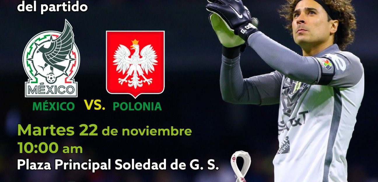 Invitan a soledenses a vivir la copa mundial de fútbol de la FIFA Catar 2022 a través de las transmisiones que se realizarán en las pantallas gigantes de la plaza principal 