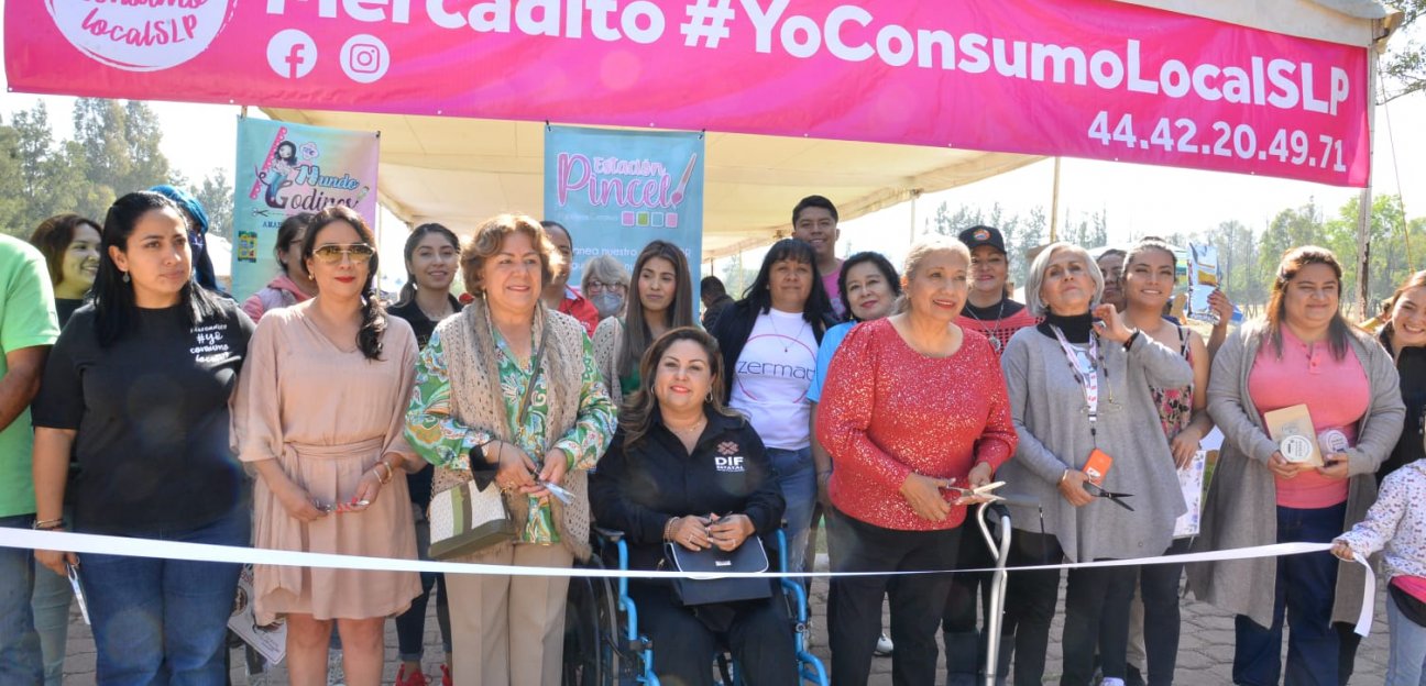 Alcaldesa de Soledad inaugura mercadito emprendedoras con causa