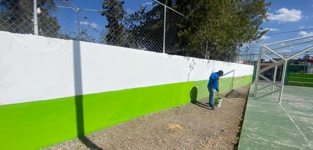 Rehabilitan unidad recreativa de la colonia San Felipe