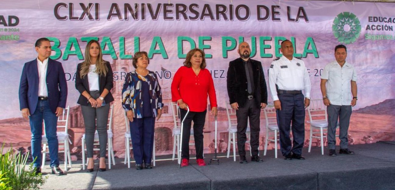 Alcaldesa de Soledad conmemoró el 161 Aniversario de la Batalla de Puebla