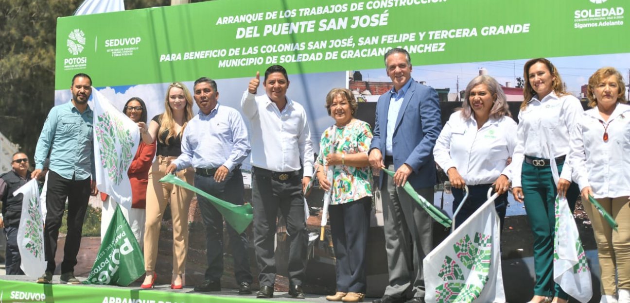 Se pone fin a 23 años de espera: Arranca en Soledad ampliación de puente vehicular en colonia San José