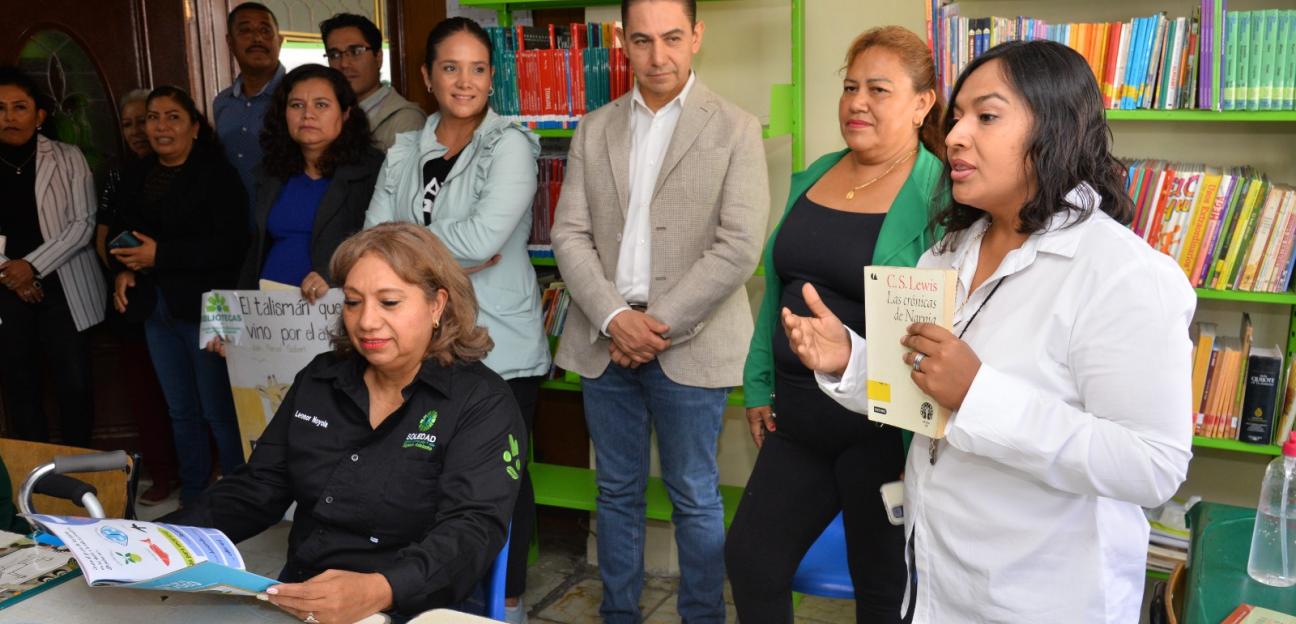 En Día Internacional de las Bibliotecas, reinauguran nuevo espacio de aprendizaje