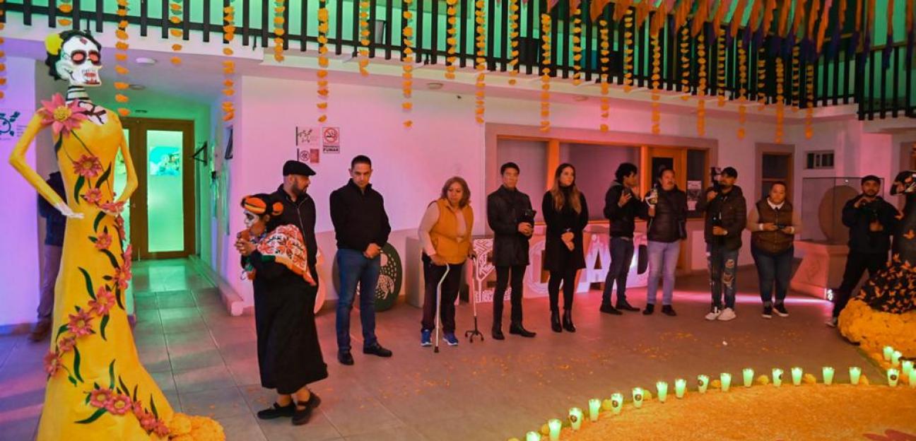 Alcaldesa Leonor Noyola celebra la vida y la muerte al dar bienvenida a Xantolo