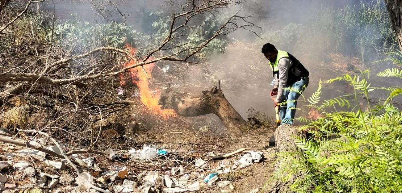 Gobierno de Soledad exhorta tomar medidas preventivas y evitar incendios en baldíos
