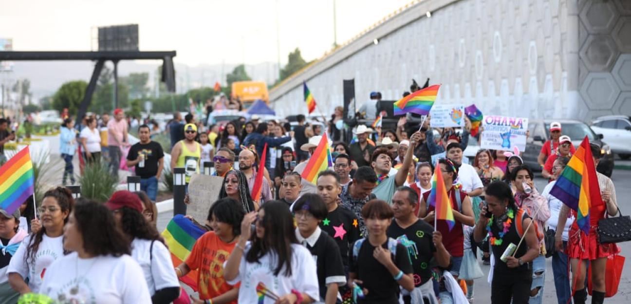 Recorren centro de Soledad de S.G. en favor de la igualdad e inclusión de la diversidad sexual
