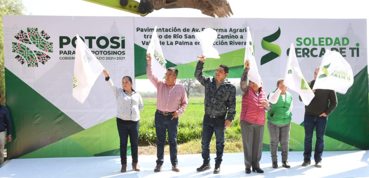 En conjunto con el Estado, Juan Manuel Navarro lleva progreso a Fracción Rivera con arranque de pavimentación  integral 