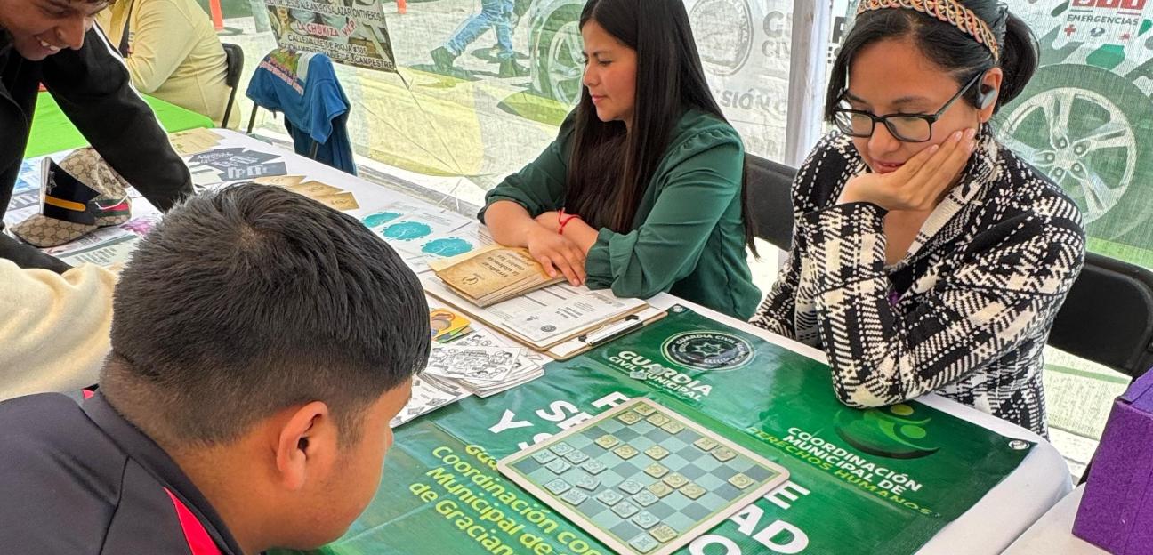 Feria de Seguridad y Servicios atendió a familias soledenses en la Plaza Principal