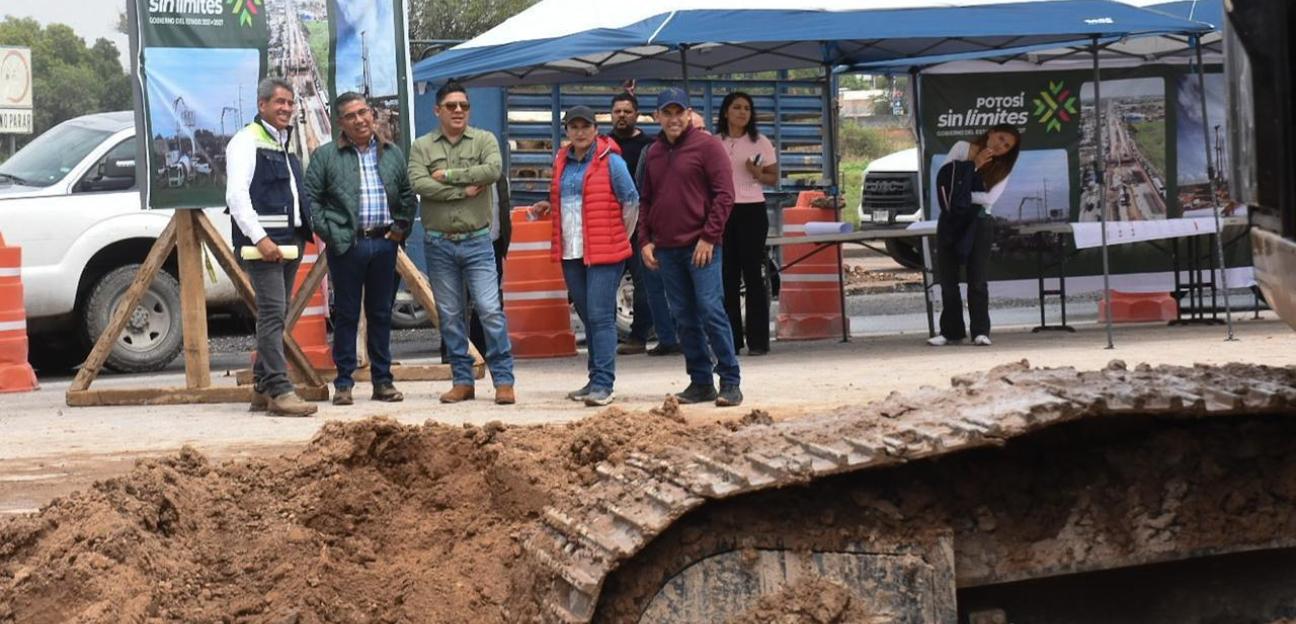 Navarro Muñiz celebra más desarrollo y mejor movilidad para Soledad, con construcción de puente vehicular en el Circuito Potosí