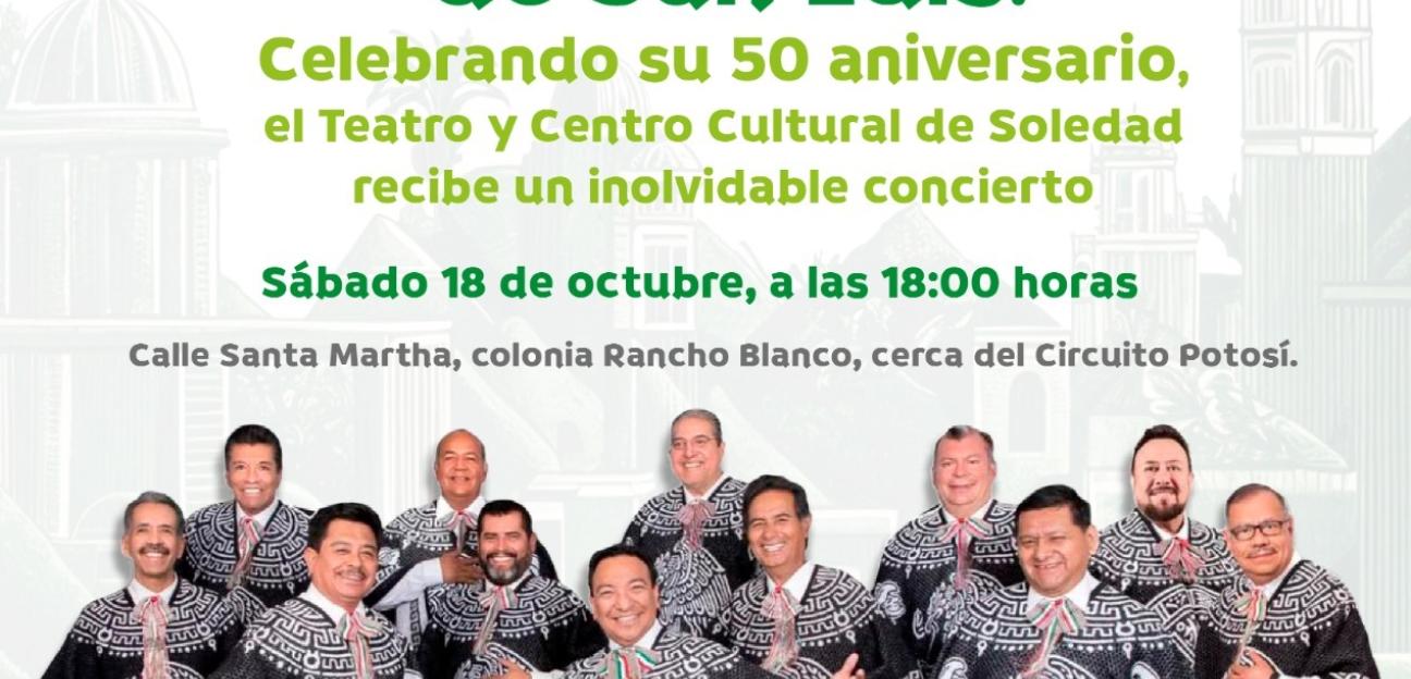 Soledad invita a celebrar 50 años de la Rondalla Internacional de San Luis con una noche de gala