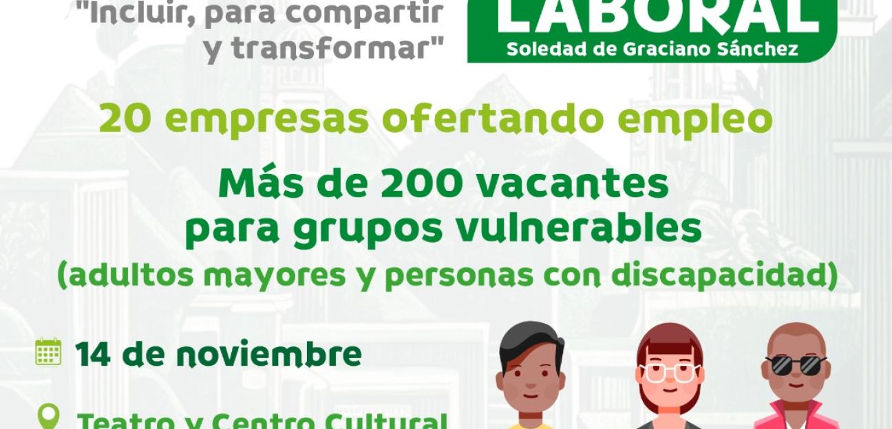 Municipio de Soledad ofertará empelo para personas adultas mayores y con discapacidad