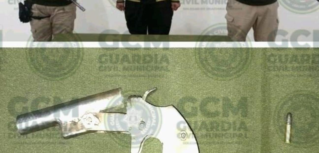 Policías de Soledad capturan a objetivo prioritario por portación de arma de fuego artesanal