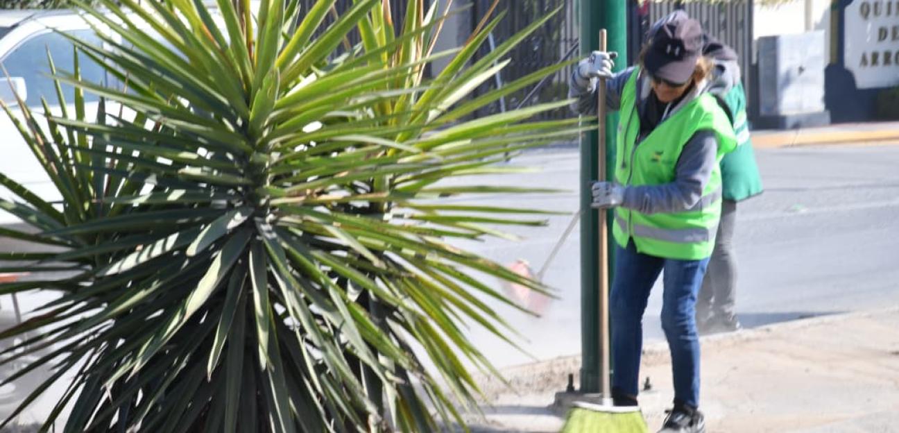 Limpieza de las calles del municipio de Soledad, con compromiso y dedicación