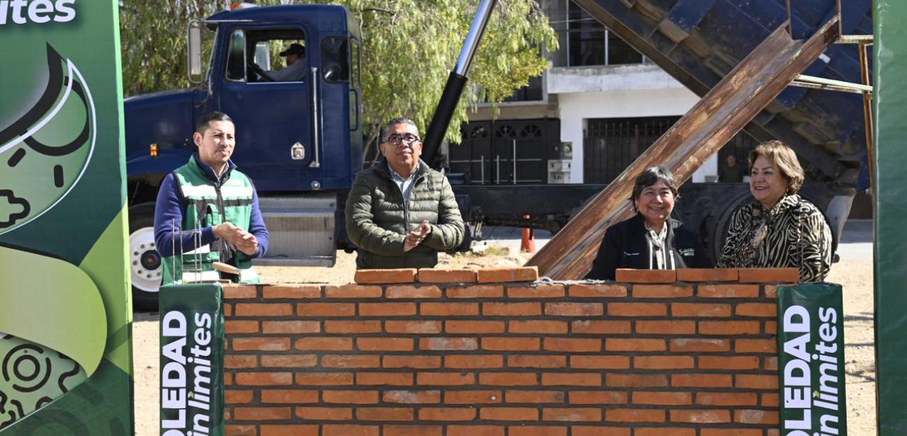 En colonia Hacienda Bonita en Soledad, se construye parque urbano para la recreación social