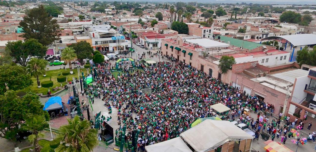 Familias eligen a Soledad de Graciano Sánchez para disfrutar de los partidos del mundial