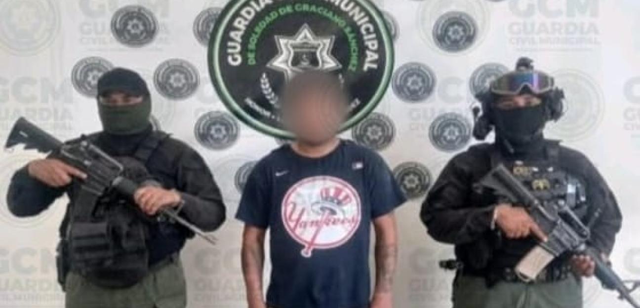 Objetivo delincuencial fue capturado en colonia La Virgen con motocicleta robada y arma hechiza: GCM de Soledad