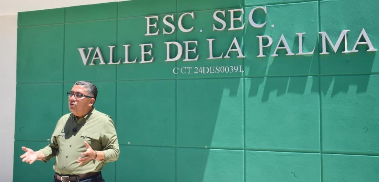 Nueva secundaria en Valle de la Palma, logro significativo para la juventud soledense: Alcalde
