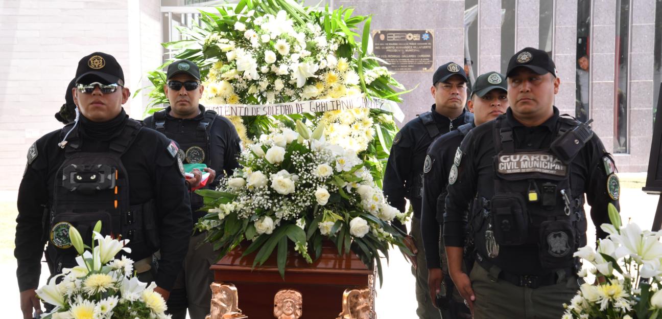 Guardia Civil de Soledad rinde homenaje póstumo a oficial Cristian Issac Aldana Reyes