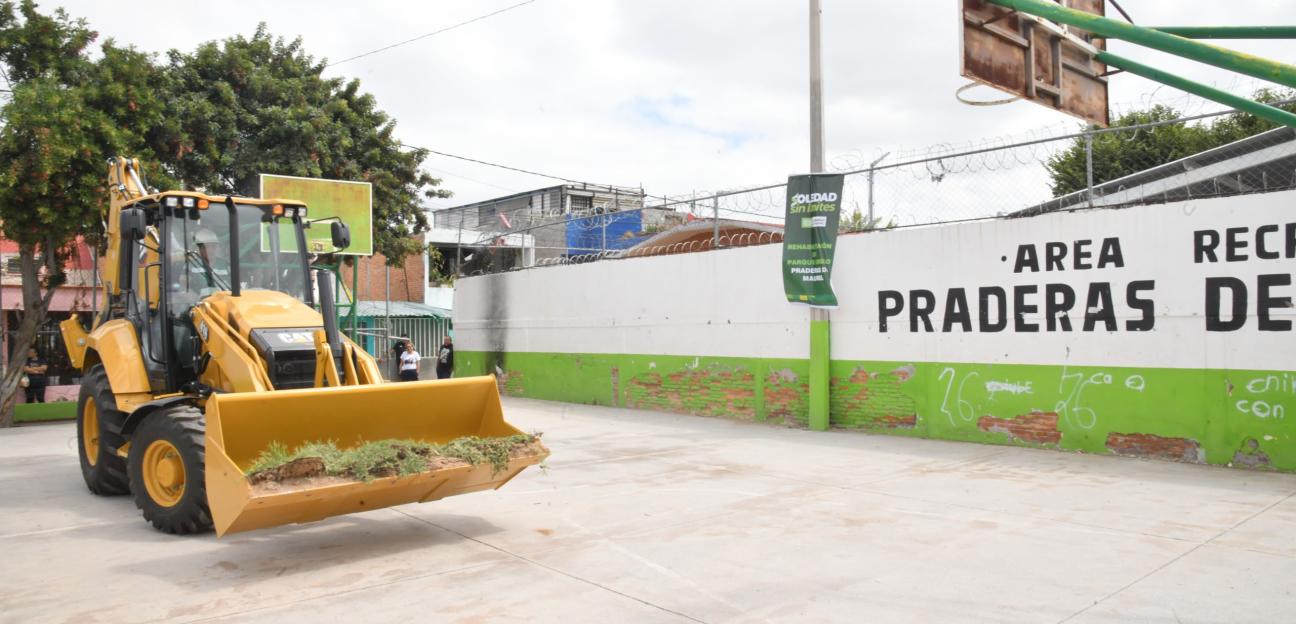 Con esperanza y alegría, familias de Praderas de Maurel reciben inicio de rehabilitación de su área recreativa 