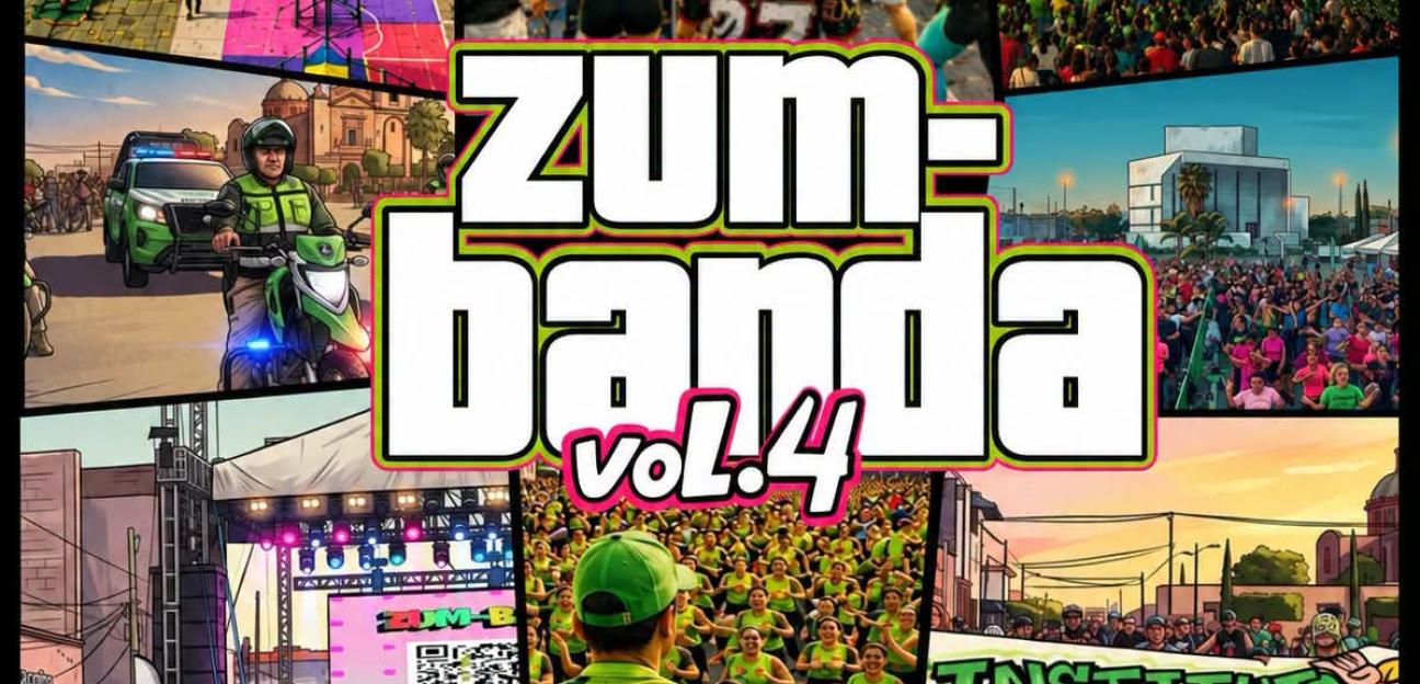 Todo listo en Soledad, para vivir Zumbanda Vol. 4 desde la plaza principal con Dj's