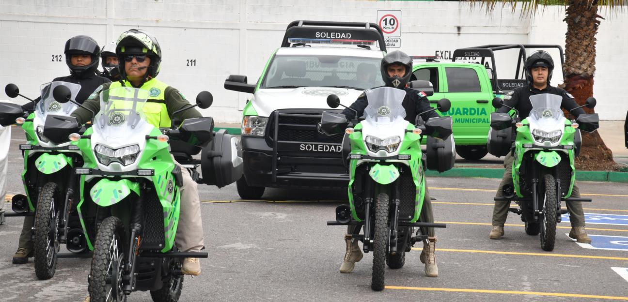Nuevas patrullas y motocicletas amplían cobertura y capacidad operativa de la GCM de Soledad