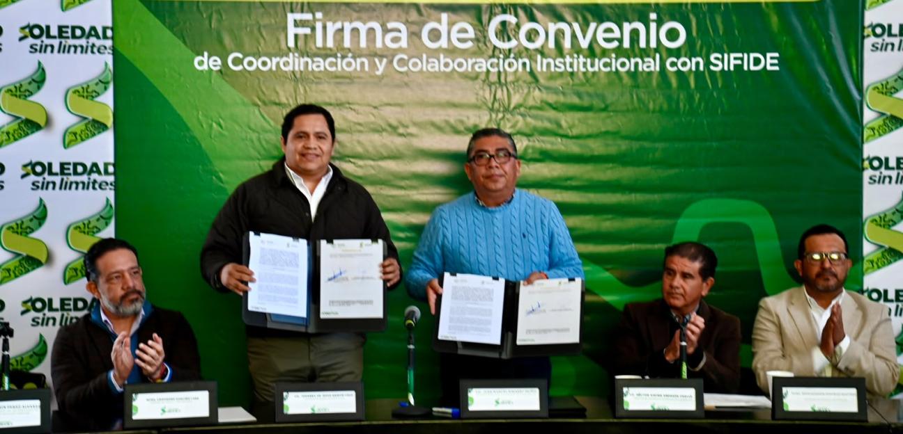 Ayuntamiento de Soledad impulsa la economía local mediante convenios con SIFIDE