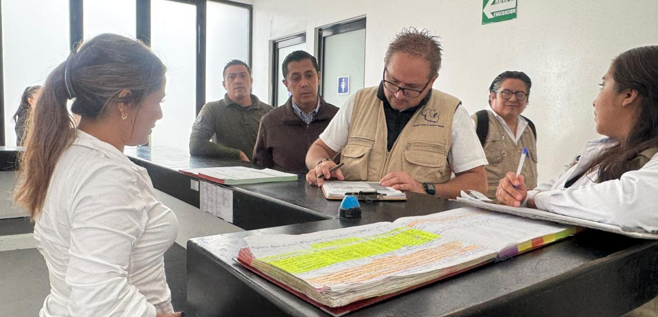 Guardia Civil de Soledad recibe a personal de derechos humanos durante recorrido y supervisión de áreas operativas