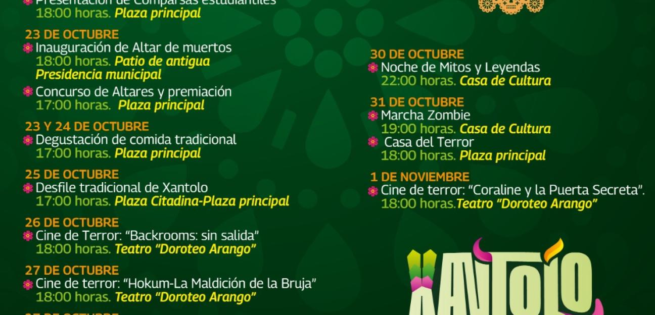 La cultura Xantolo enaltecerá la tradición de Día de Muertos en el municipio de Soledad